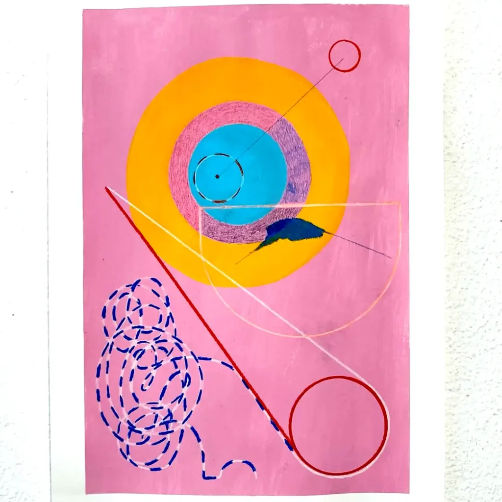 From the serie - We wonder Mix Media on paper