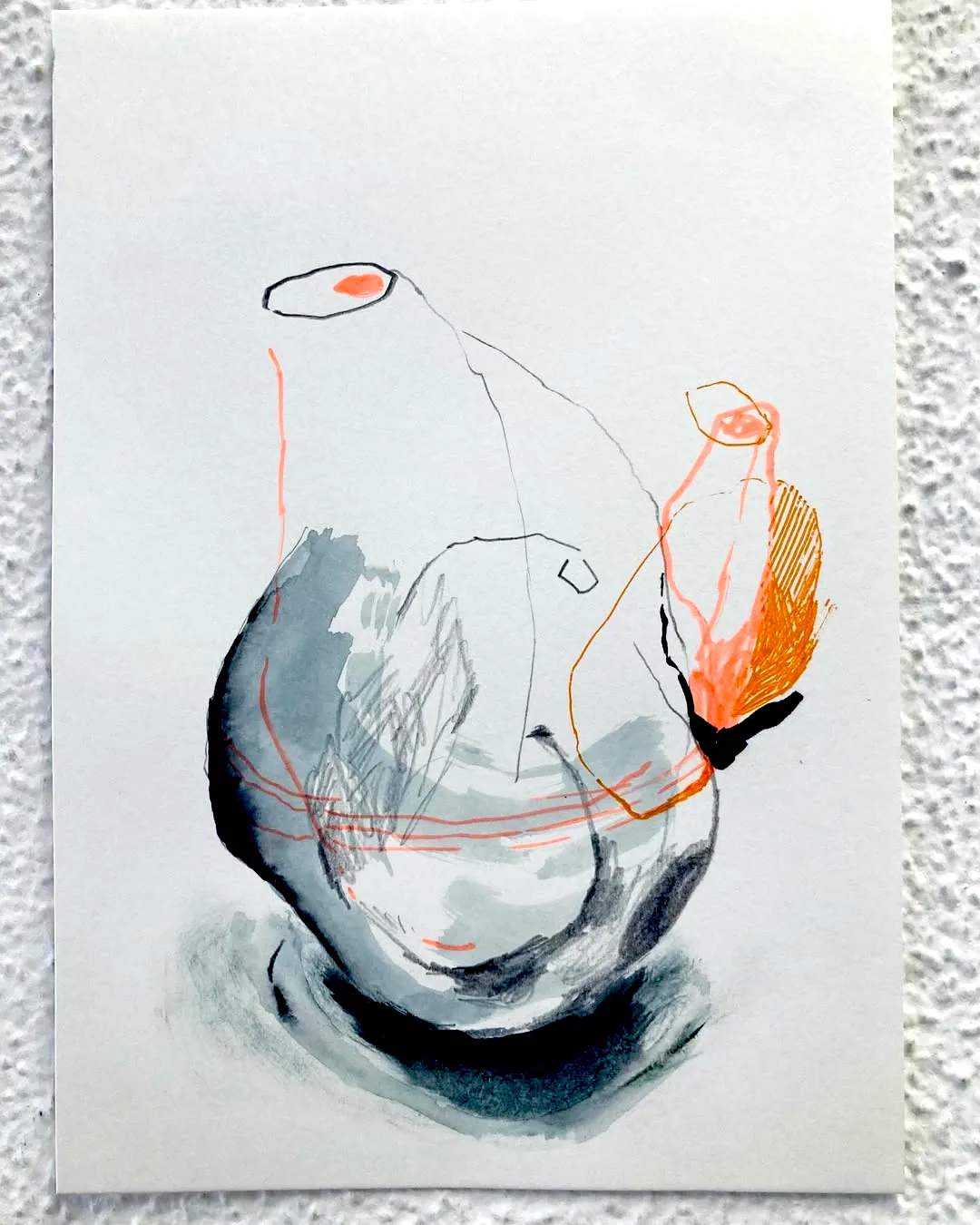 Pedro Fragoso Lonely nests - serie A5 canson paper 5