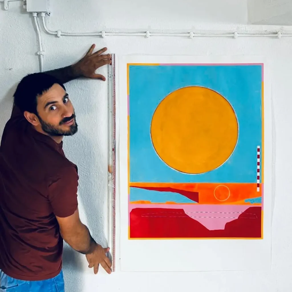 NON-PERMANENCE IIIFrom the series - We wonder Mix Media on Fabriano paper- 100-70cm We’ve all e