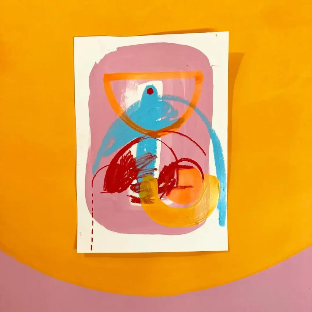 PASSAGE Little serie - mix media on paper 14,8x 21 2