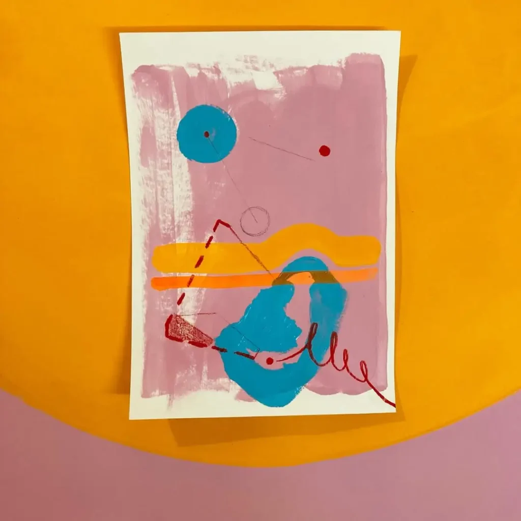 PASSAGE Little serie - mix media on paper 14,8x 21 3